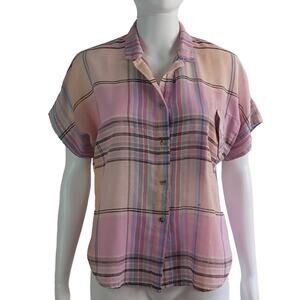 Vintage Shirtstrings ll Plaid Shirt Size Medium